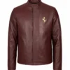 Charles Ferrari Brown Leather Jacket