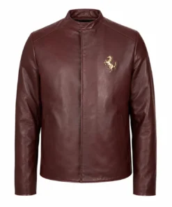 Charles Ferrari Brown Leather Jacket