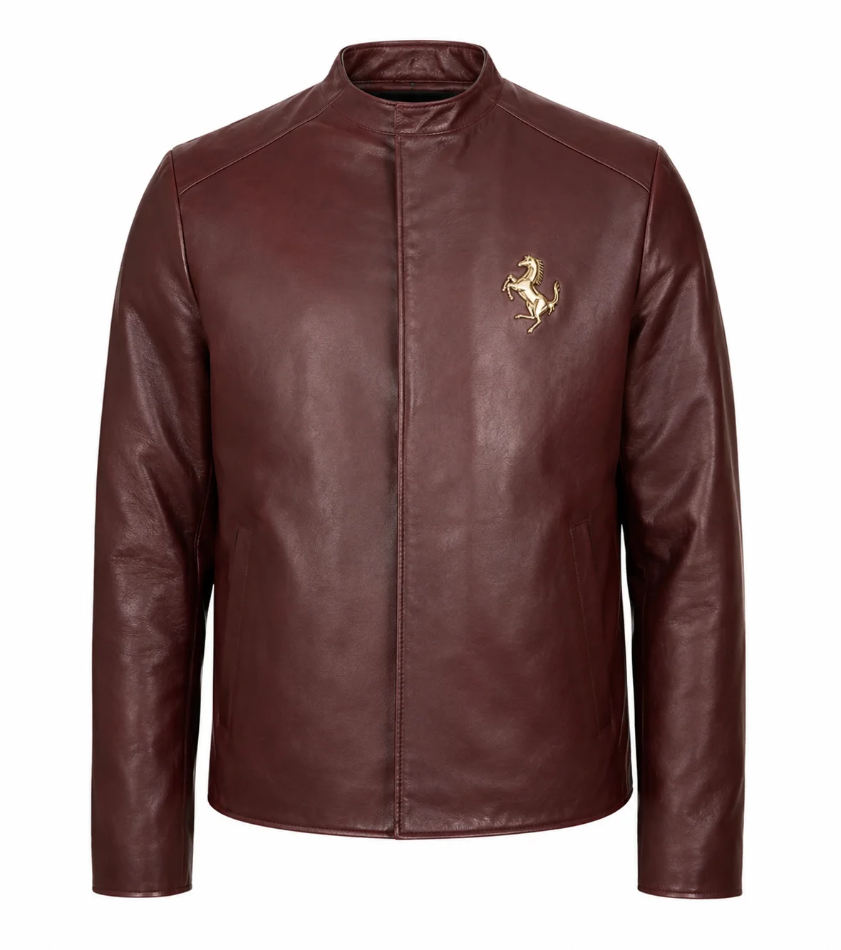 Charles Ferrari Brown Leather Jacket