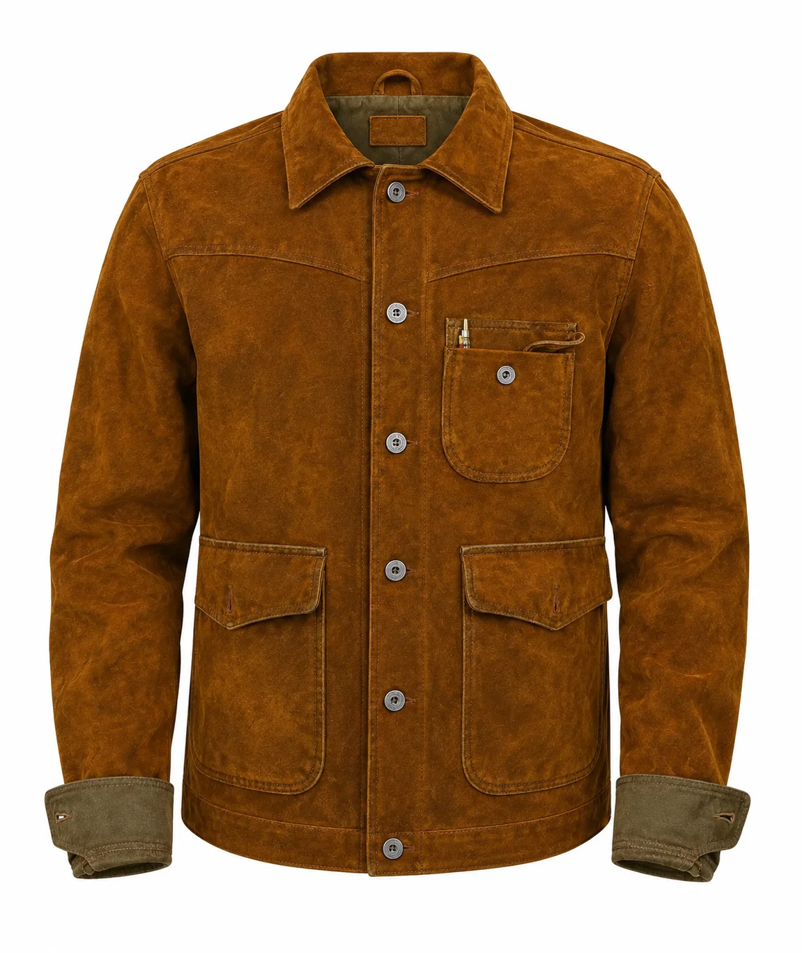 Charlie Landman Brown Suede Jacket