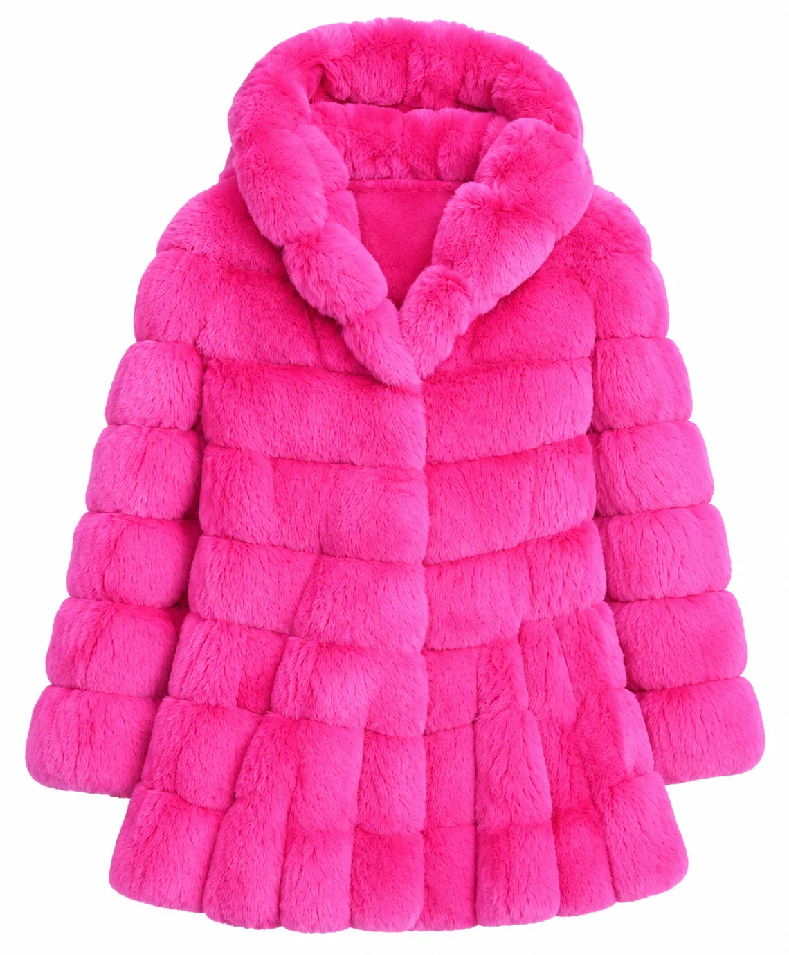 Chinchilla Fur Pink Coat