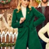 Christmas on the Alpaca Farm Kirsten Comerford Green Coat