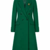 Christmas on the Alpaca Farm Kirsten Comerford Green Coat