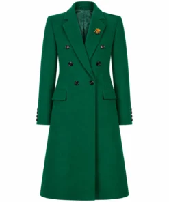 Christmas on the Alpaca Farm Kirsten Comerford Green Coat