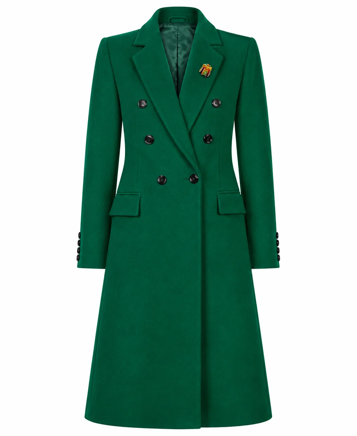 Christmas on the Alpaca Farm Kirsten Comerford Green Coat