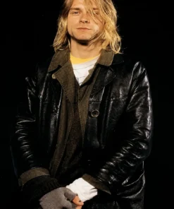 Kurt Cobain Leather Coat