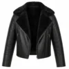 London Brown Power Book III Raising Kanan S05 Shearling Leather Jacket