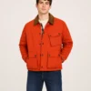 Orange Waxed Ripstop Cotton Jacket
