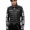 Paige Summerslam 2026 Black Leather Studded Jacket