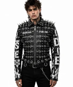 Paige Summerslam 2026 Black Leather Studded Jacket