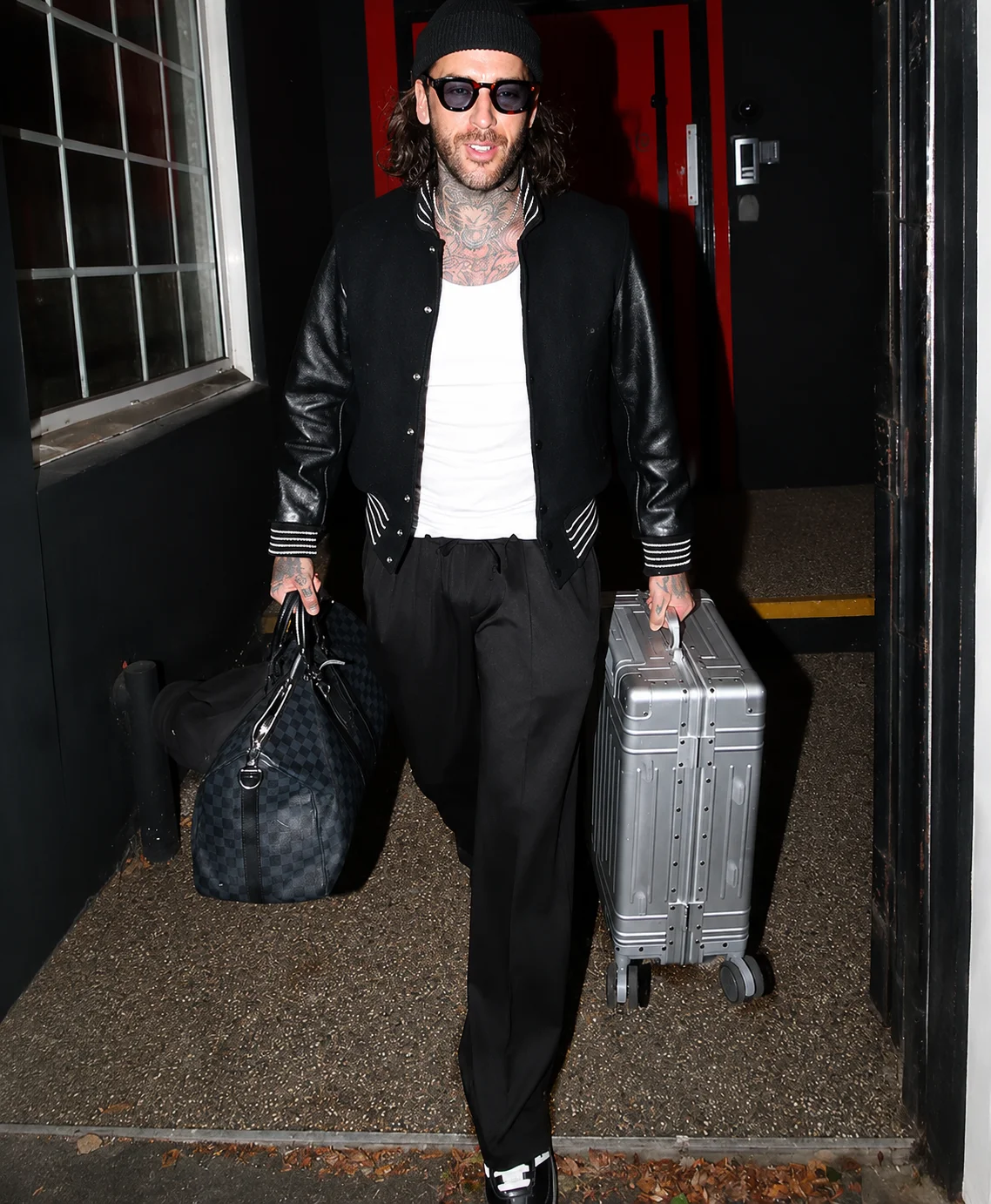 Pete Wicks Black Letterman Jacket