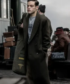 Rami Malek Nuremberg Wool Coat