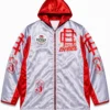 Raul Curiel White Satin Boxing Walkout Jacket