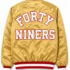 San Francisco 49ers Forty Niners Gold Bomber Jacket