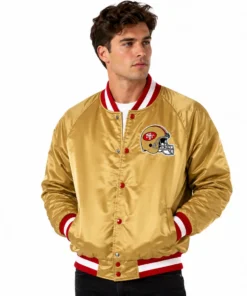 San Francisco 49ers Forty Niners Gold Bomber Jacket