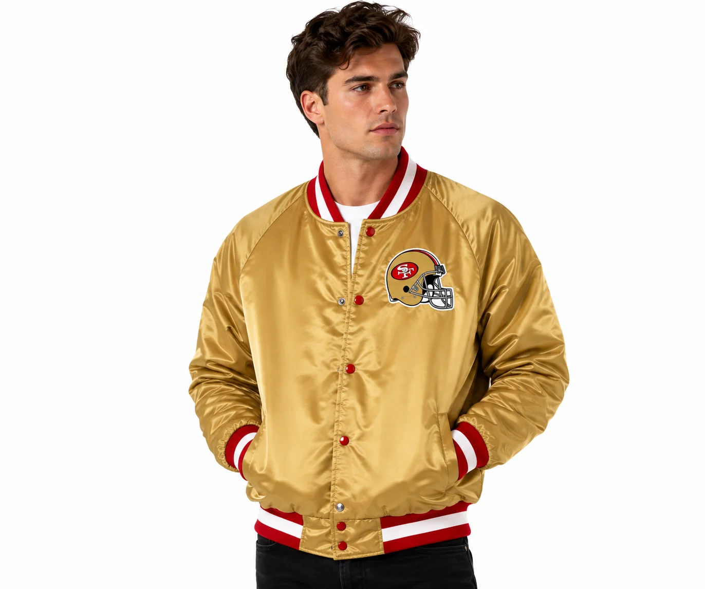 San Francisco 49ers Forty Niners Gold Bomber Jacket