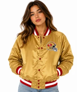 San Francisco 49ers Forty Niners Gold Bomber Jacket
