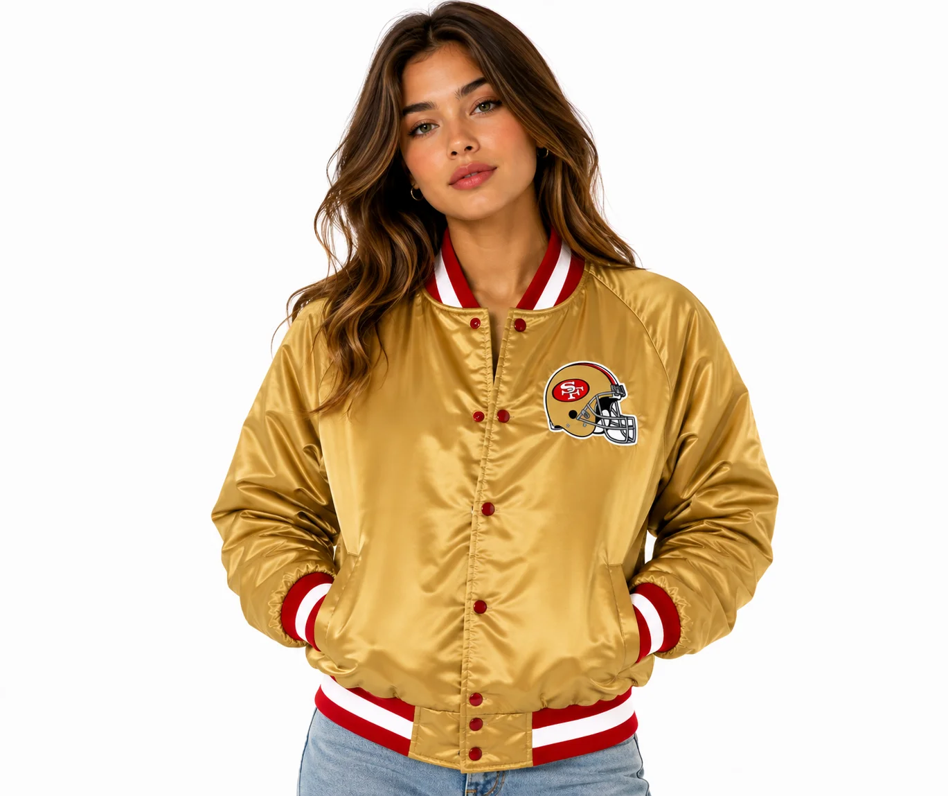 San Francisco 49ers Forty Niners Gold Bomber Jacket