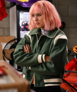 Scarlett Rayner Trying S05 Green Track Jacket