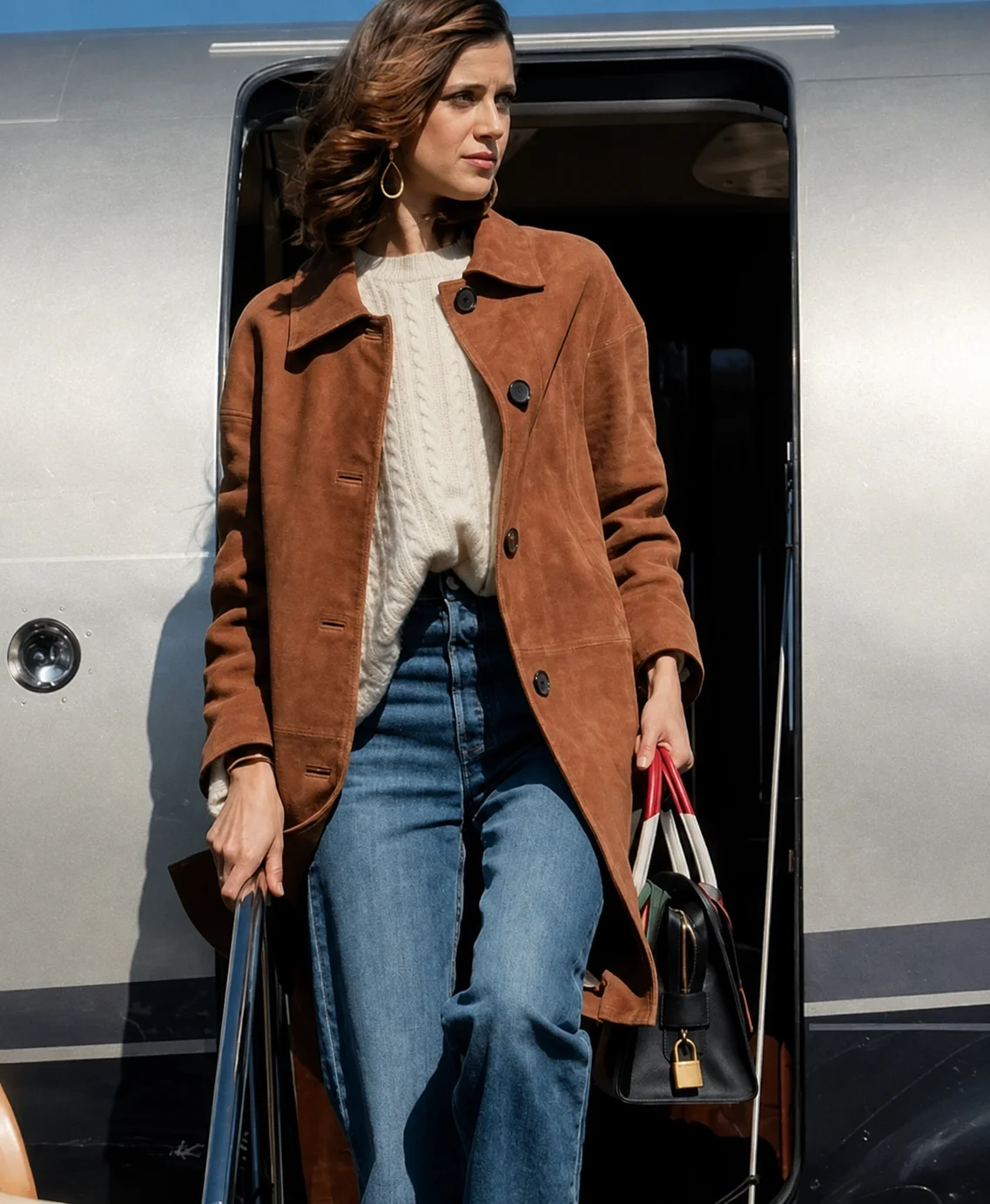 The Gentlemen S02 Benedetta Porcaroli Brown Coat