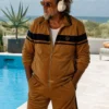 The Get Out 2026 Russell Crowe Brown Shorts Set