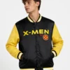 X-Men 97 Logo Satin Bomber Jacket