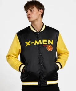 X-Men 97 Logo Satin Bomber Jacket